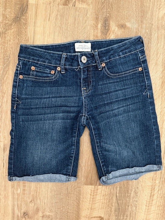 Aeropostale Pants - Aeropostale Indigo Blue Denim Bermuda Shorts
